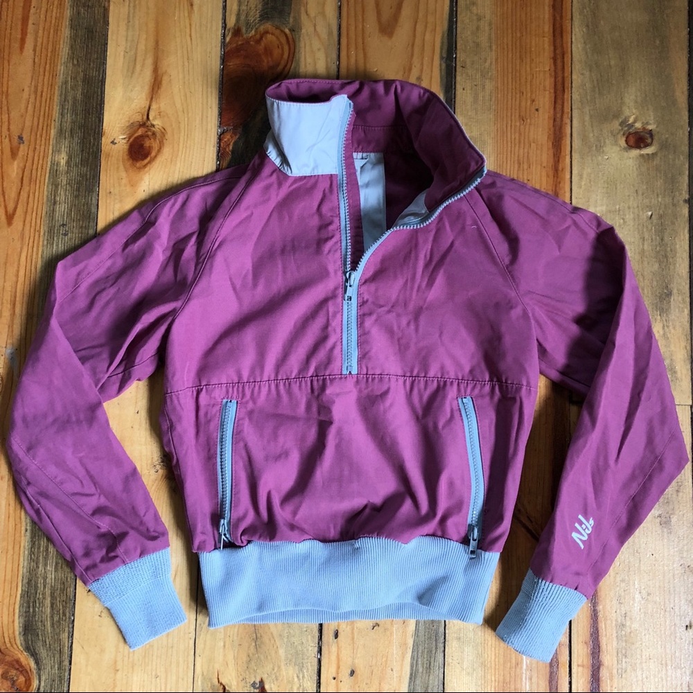 Vintage Nils Pullover Windbreaker Half ZIP Pink XS
